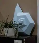 Papercraft schelp in 3D-origami, weergave 6