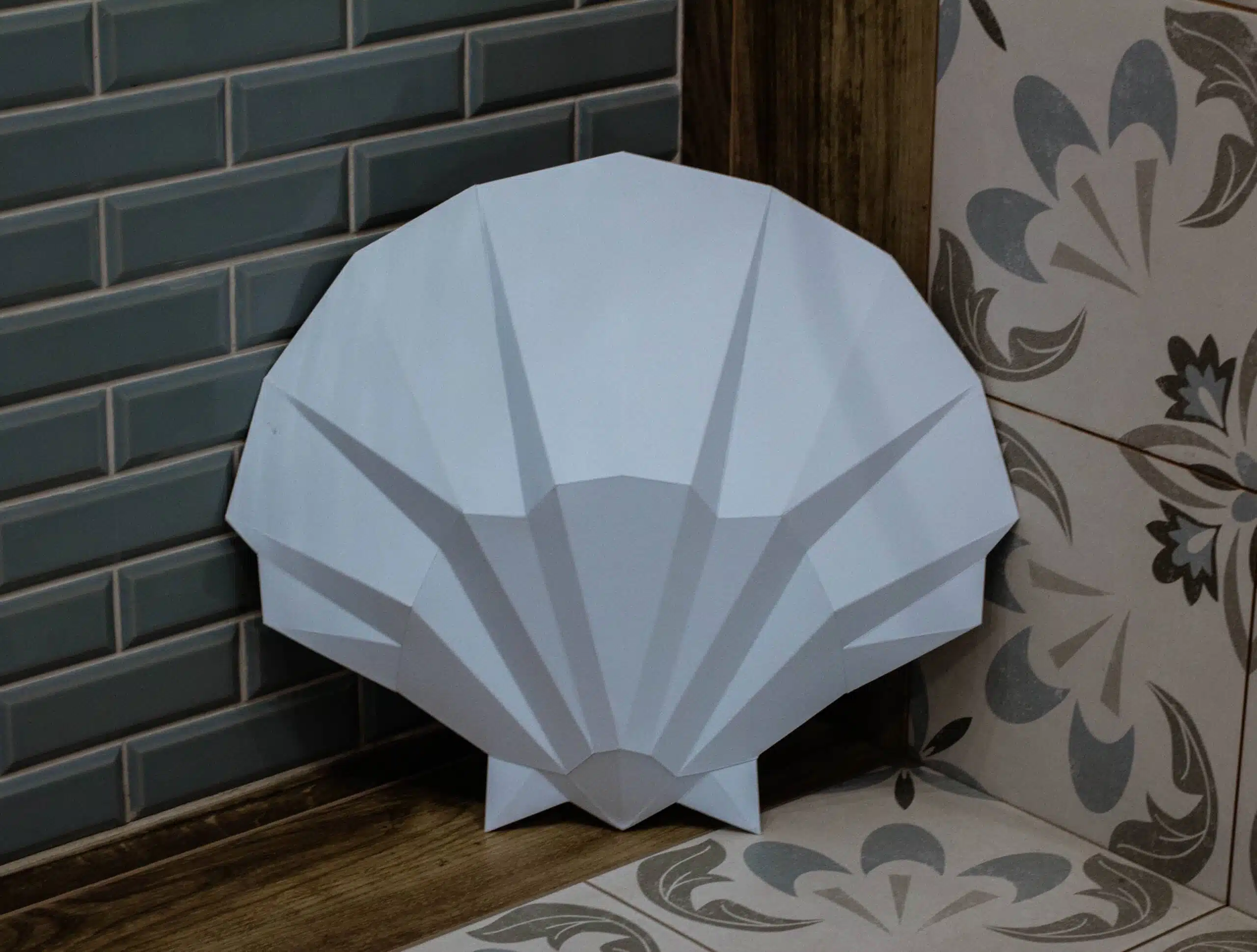 Papercraft 3D schelp SHELL#1, weergave 5