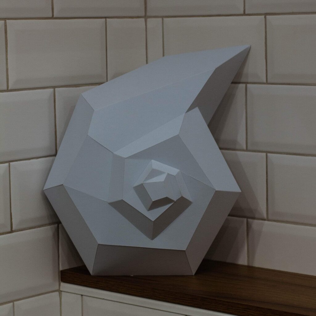 Papercraft de coquillage Shell#2 en origami 3D