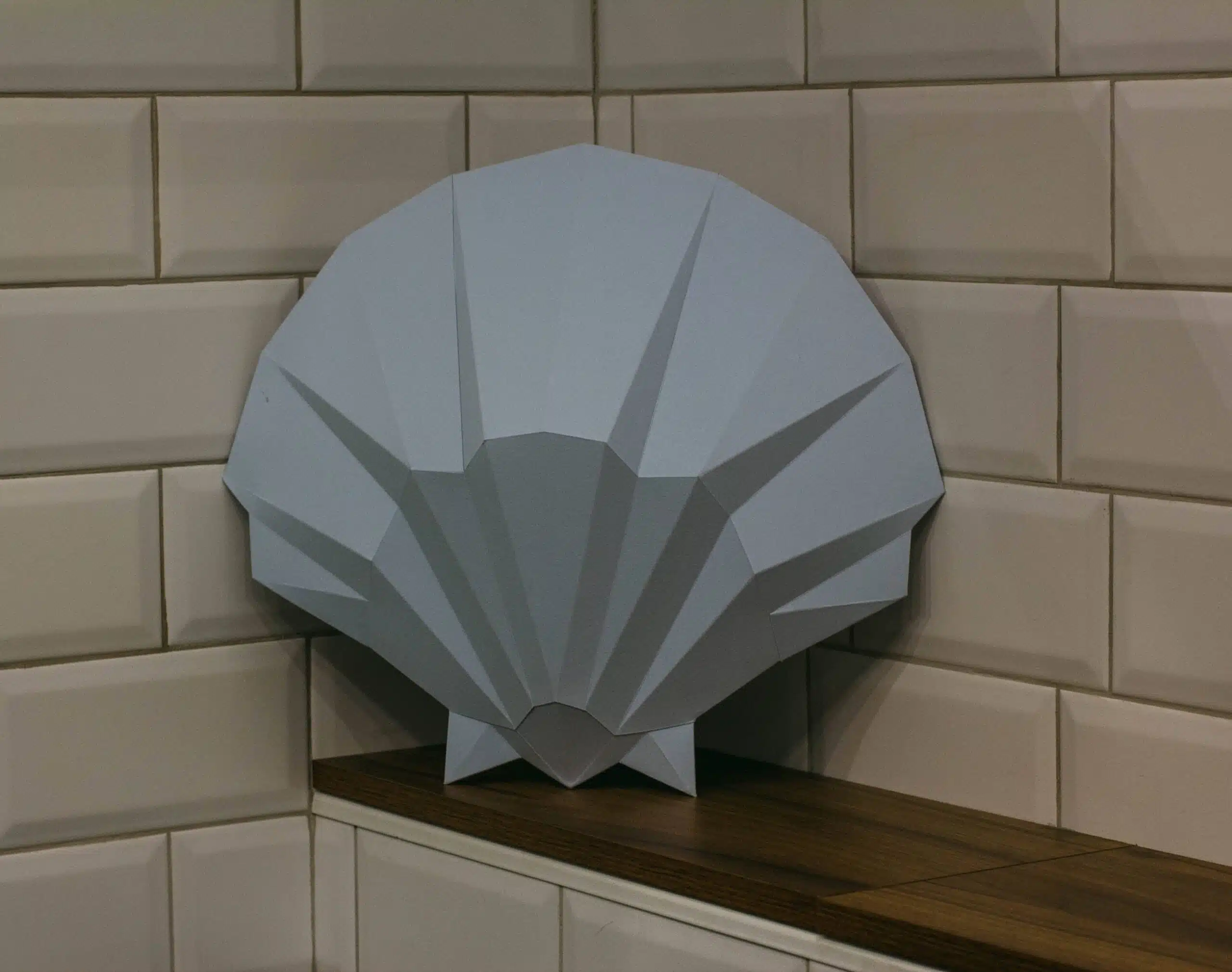 Papercraft 3D schelp SHELL#1, weergave 4