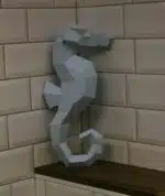 3D papercraft zeepaardje, weergave 5