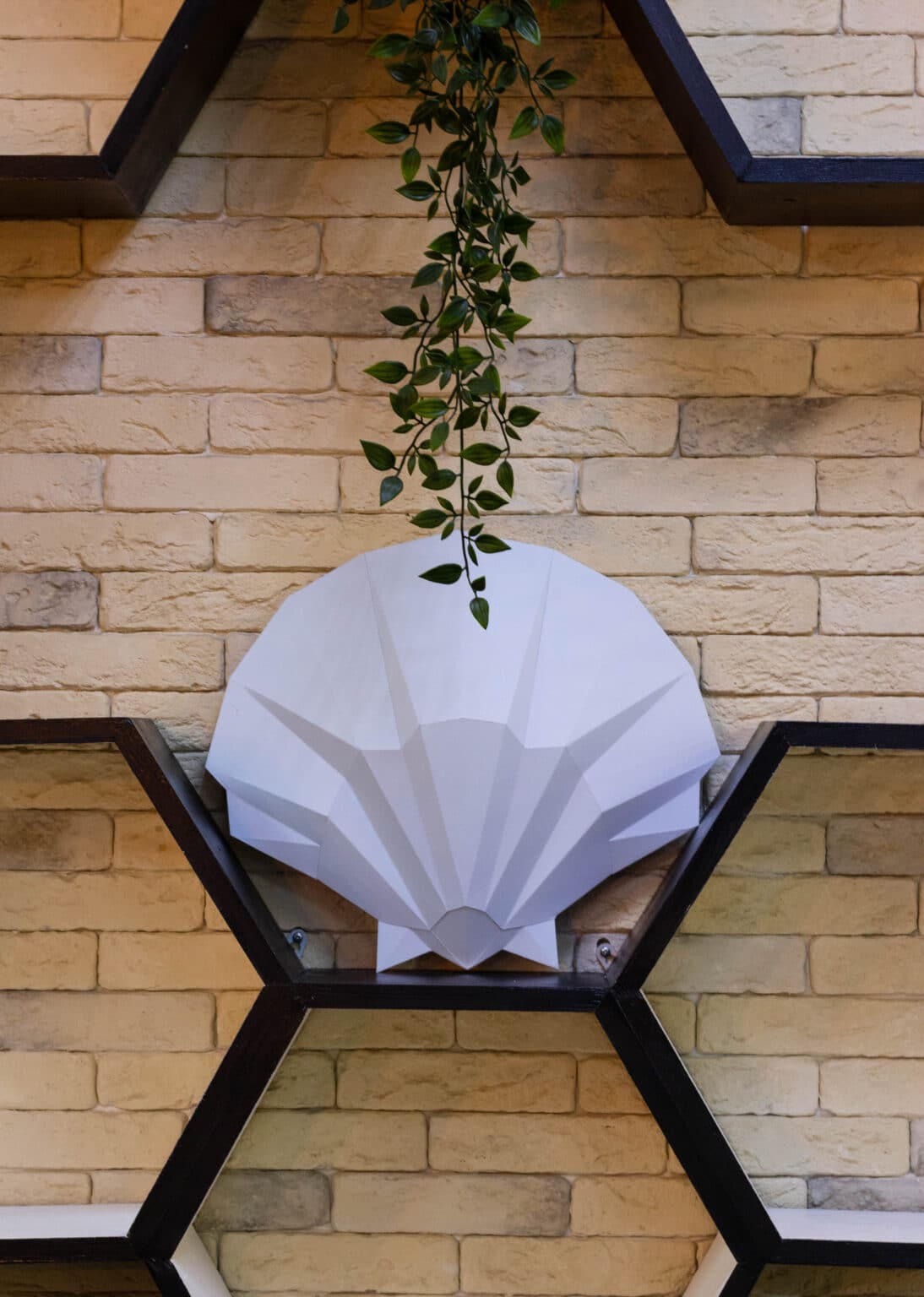 Papercraft de coquillage en origami 3D