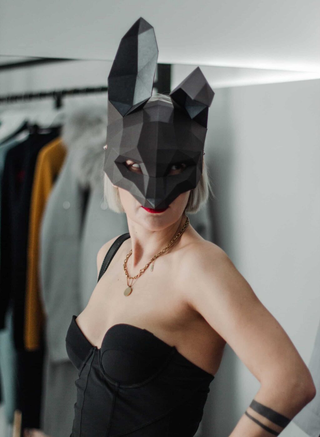 3D Papercraft Rabbit Mask