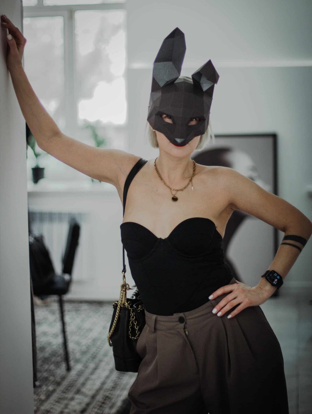 3D Papercraft Rabbit Mask