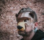 3D-Papercraft-Bärenmaske