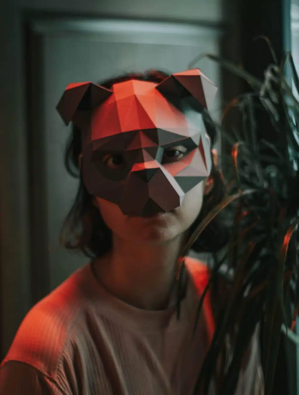 Hond masker papercraft 3D, 3D-model