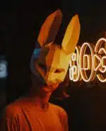 3D papercraft konijnenmasker, weergave 5