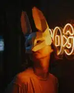 3D papercraft konijnenmasker, weergave 4