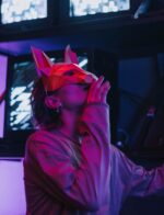 Máscara de gato en papercraft 3D