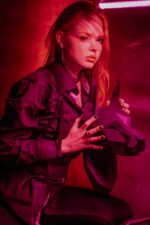 Dobermannkopf aus 3D-Papercraft