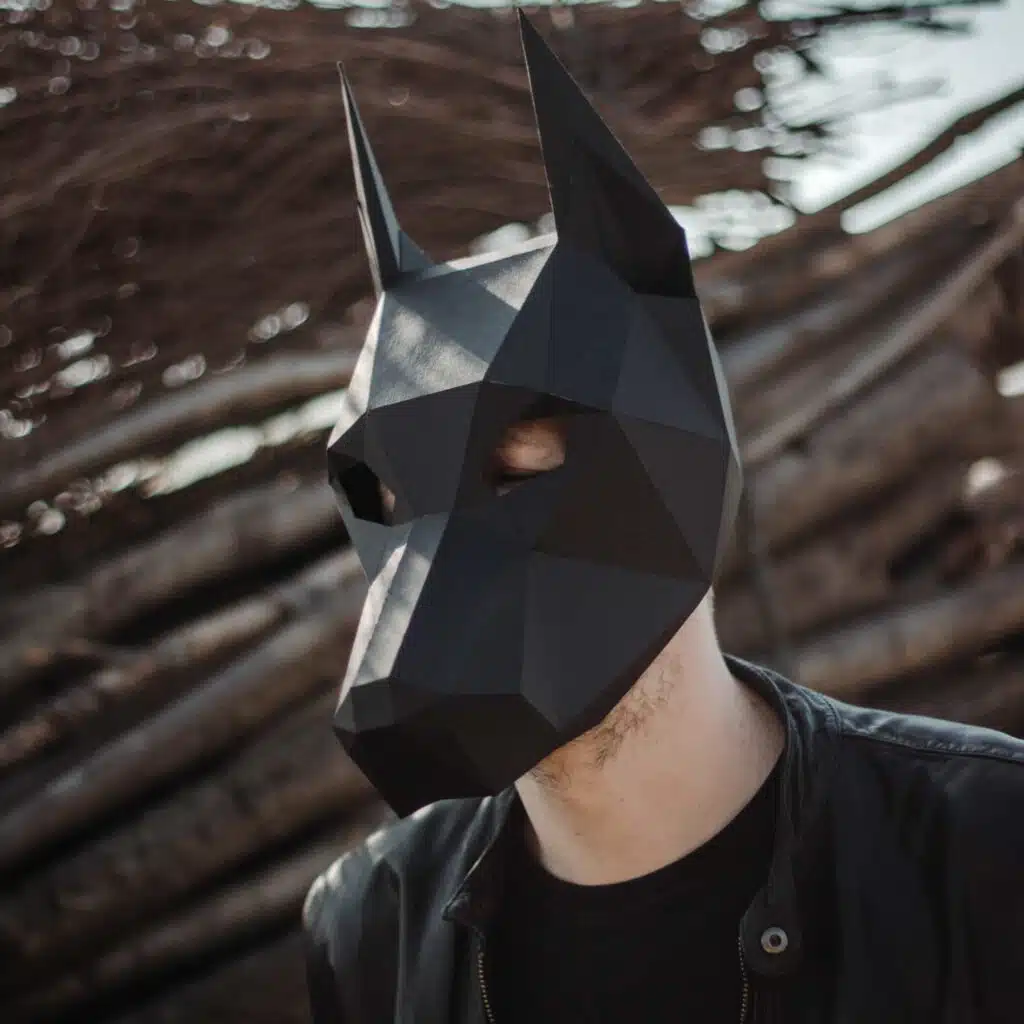 Papercraft doberman en origami 3D