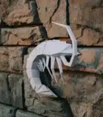 Garnalen papercraft 3D, weergave 9