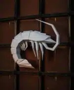 Garnalen papercraft 3D, weergave 6
