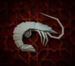 Crevette en papercraft 3D