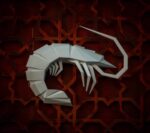 3D-Papercraft-Garnele