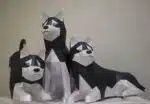3D Husky papercraft, weergave 10