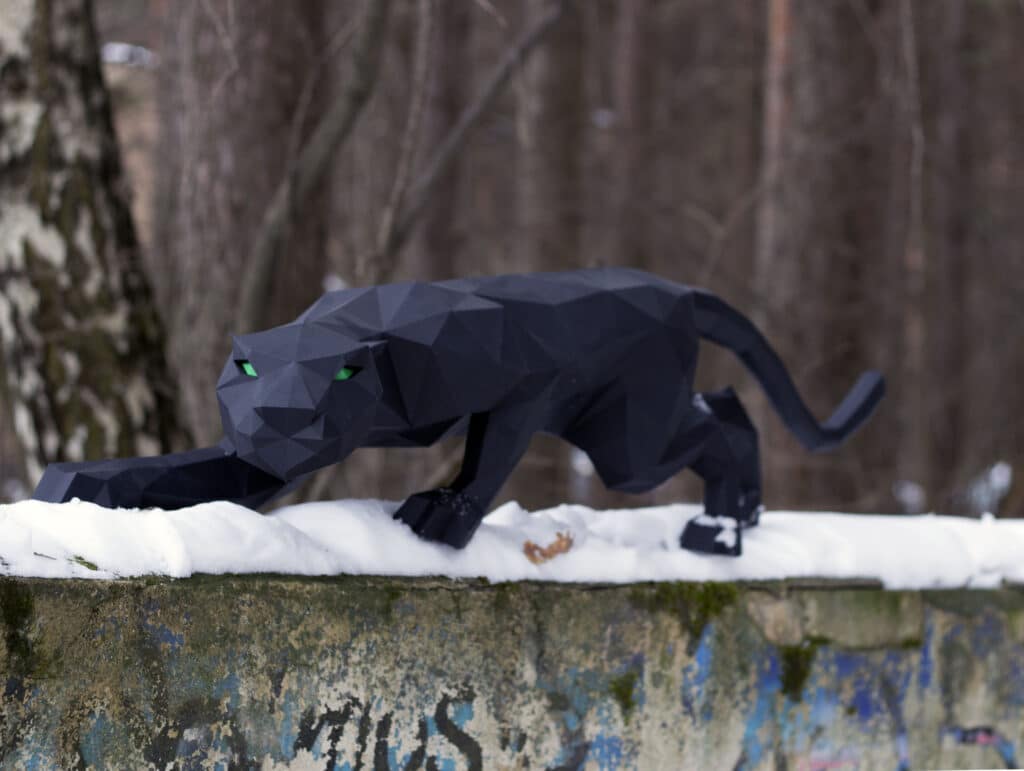 Panthère en papercraft 3D Panthère en papercraft 3D