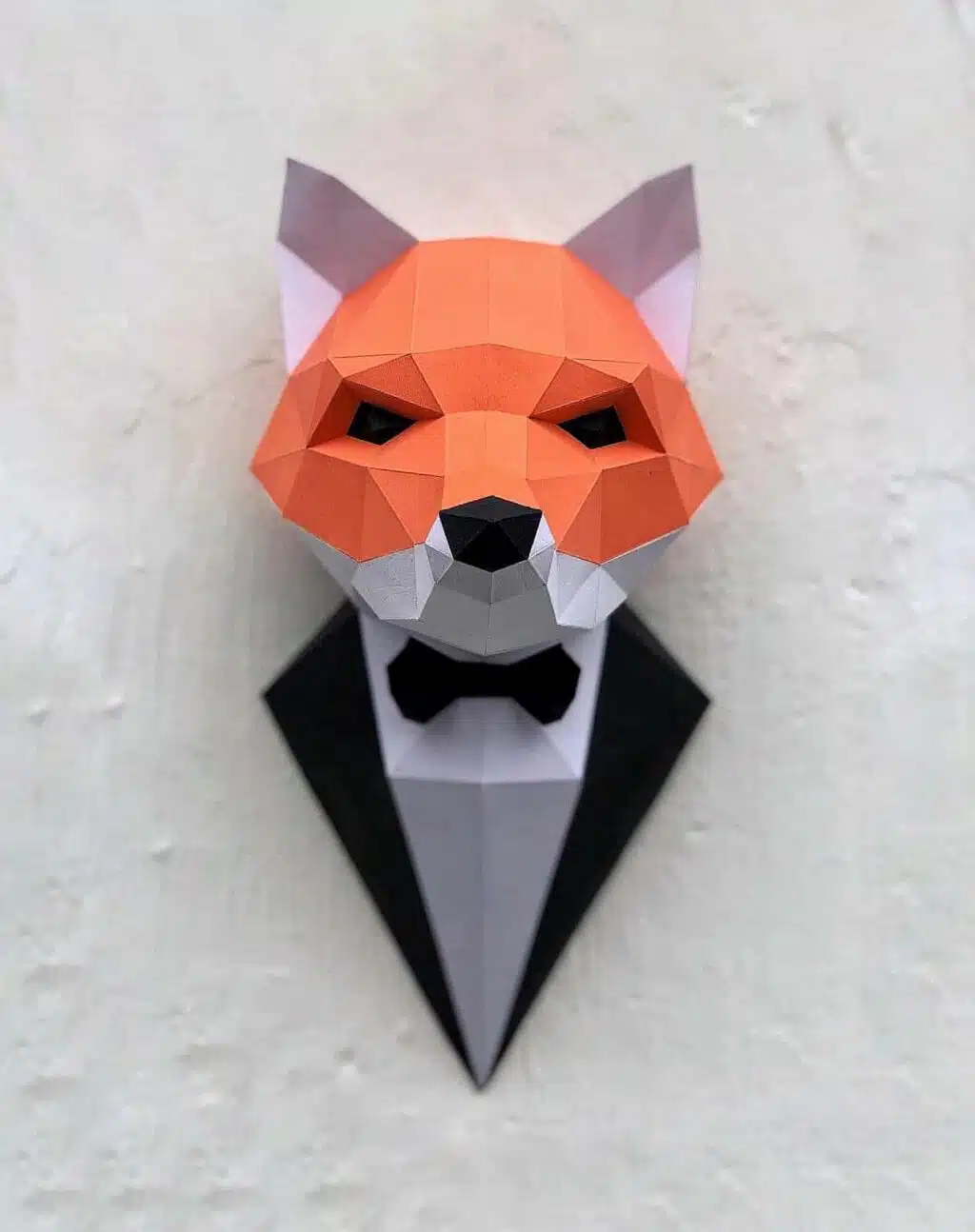 Papercraft 3D vos in pak, 3D-model