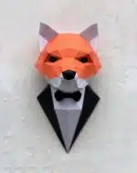 Papercraft 3D vos in pak, 3D-model