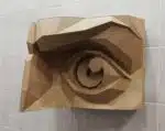 Papercraft 3D ogen (links en rechts), weergave 6