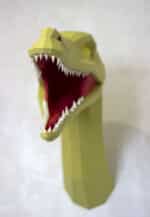 Papercraft de velociraptor en origami 3D