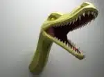 Raptor papercraft 3D, weergave 3