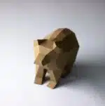 Petit ours simple en papercraft 3D