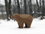 Simple 3D papercraft bear
