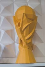 3D Papercraft Soccer Trophy