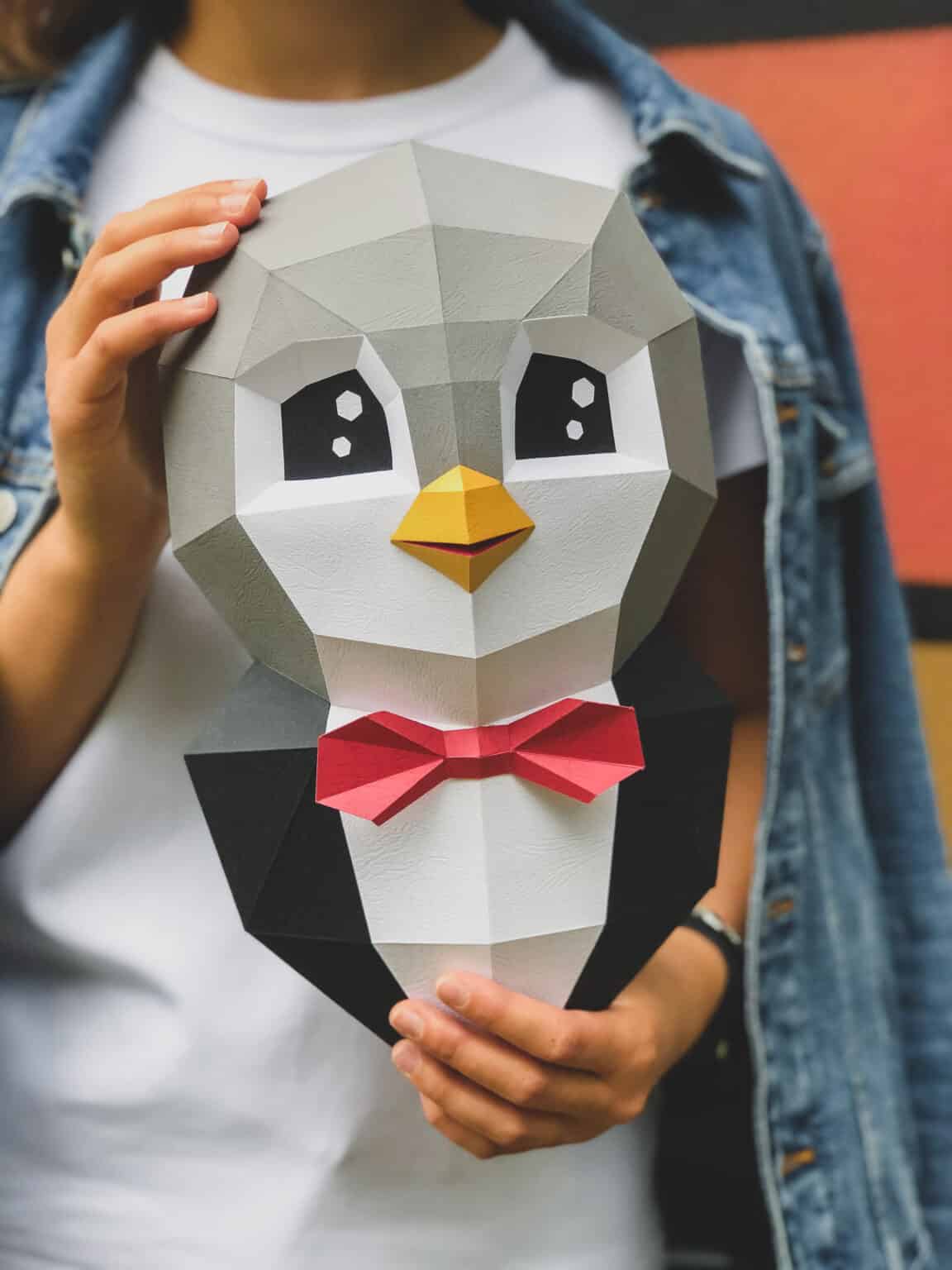 Pingouin en papercraft 3D