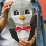 Pingouin en papercraft 3D