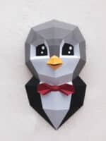 Pingouin en papercraft 3D