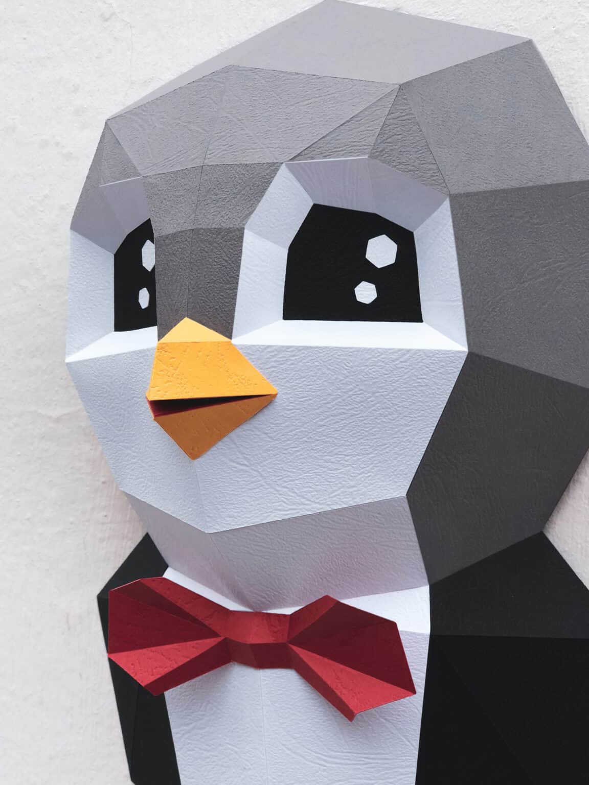 Pingouin en papercraft 3D
