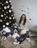 Husky en papercraft 3D