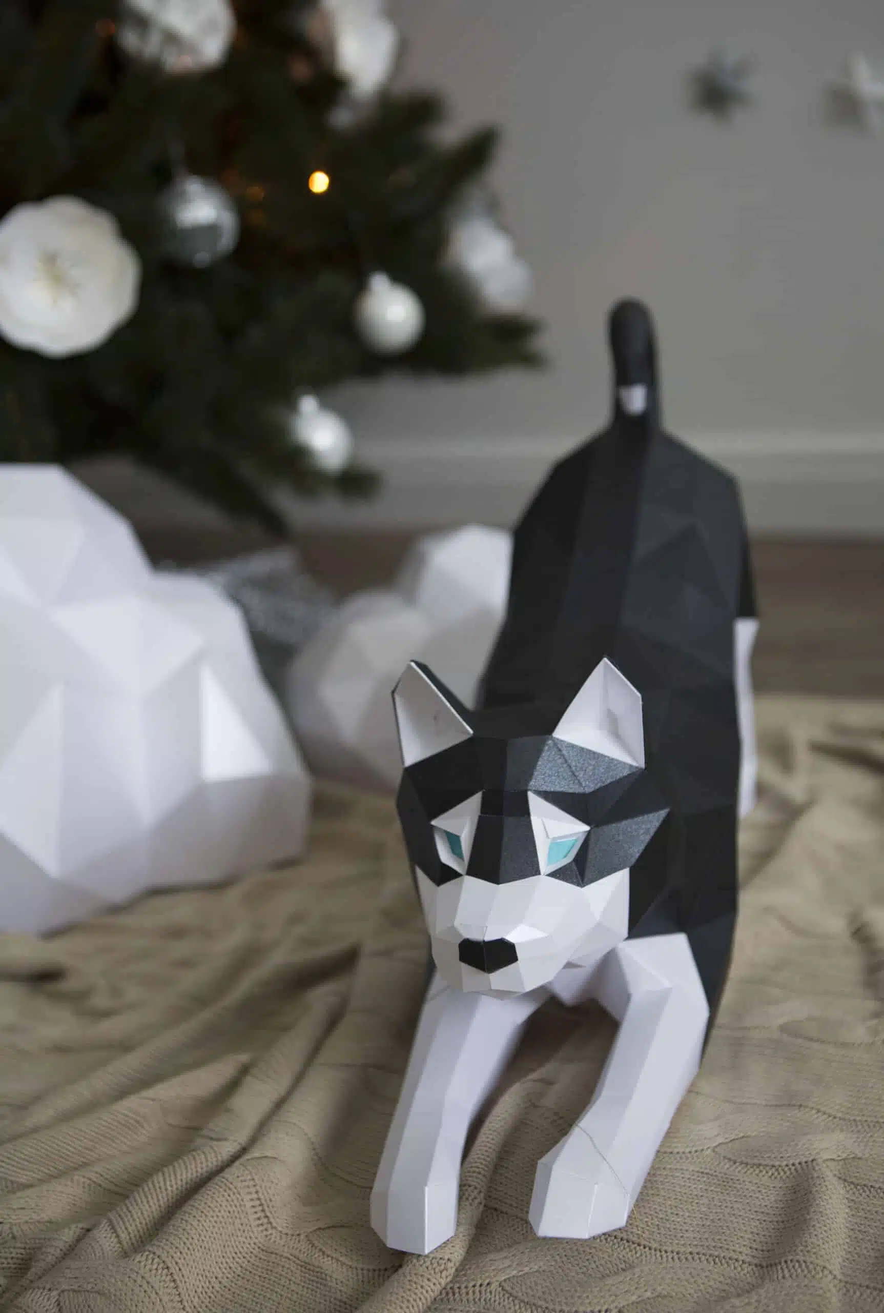 3D Husky papercraft, weergave 2