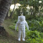 Papercraft de astronauta en origami 3D