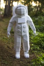 Papercraft de astronauta en origami 3D