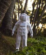 Kosmonaut im 3D-Papercraft