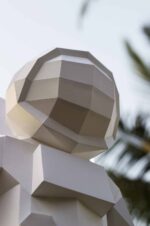 Kosmonaut im 3D-Papercraft