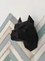 3D-papercraft hondenkoppen, weergave 10