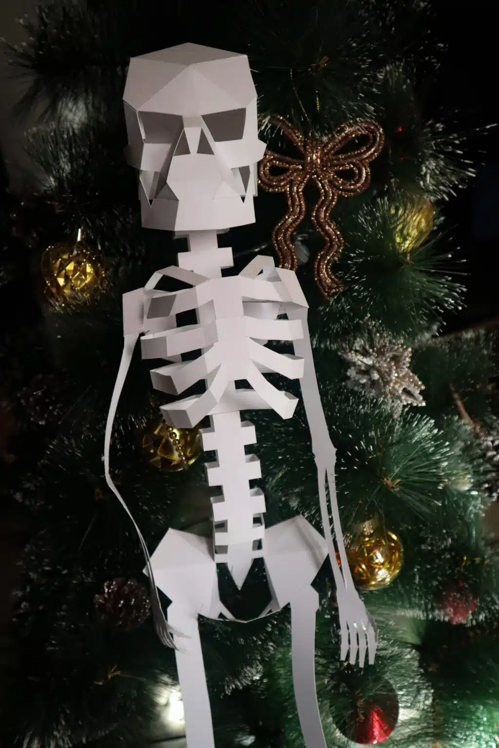 Papercraft 3D Halloween skelet, weergave 2