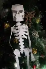 Papercraft 3D Halloween skelet, weergave 2