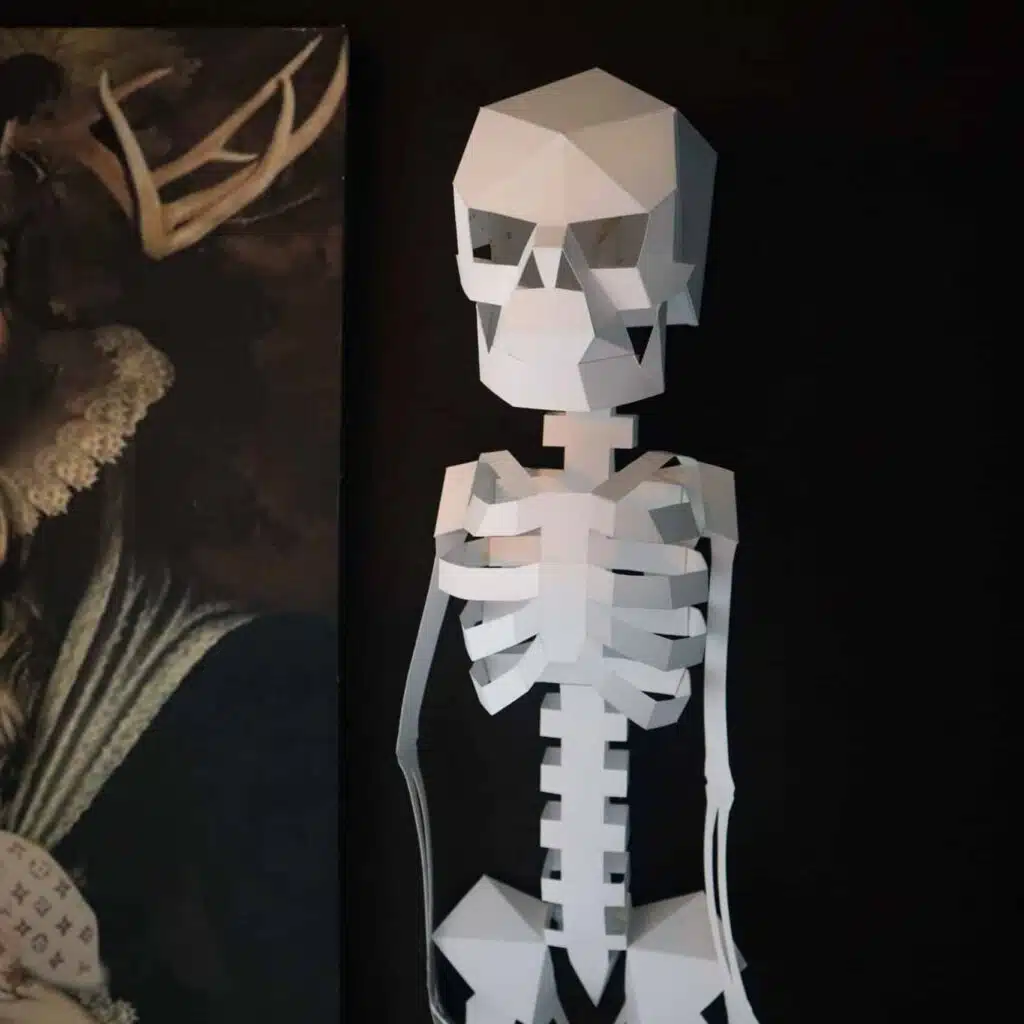 Papercraft 3D Halloween-Skelett