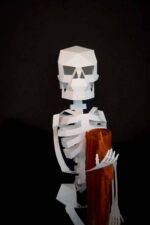 Papercraft 3D esqueleto Halloween