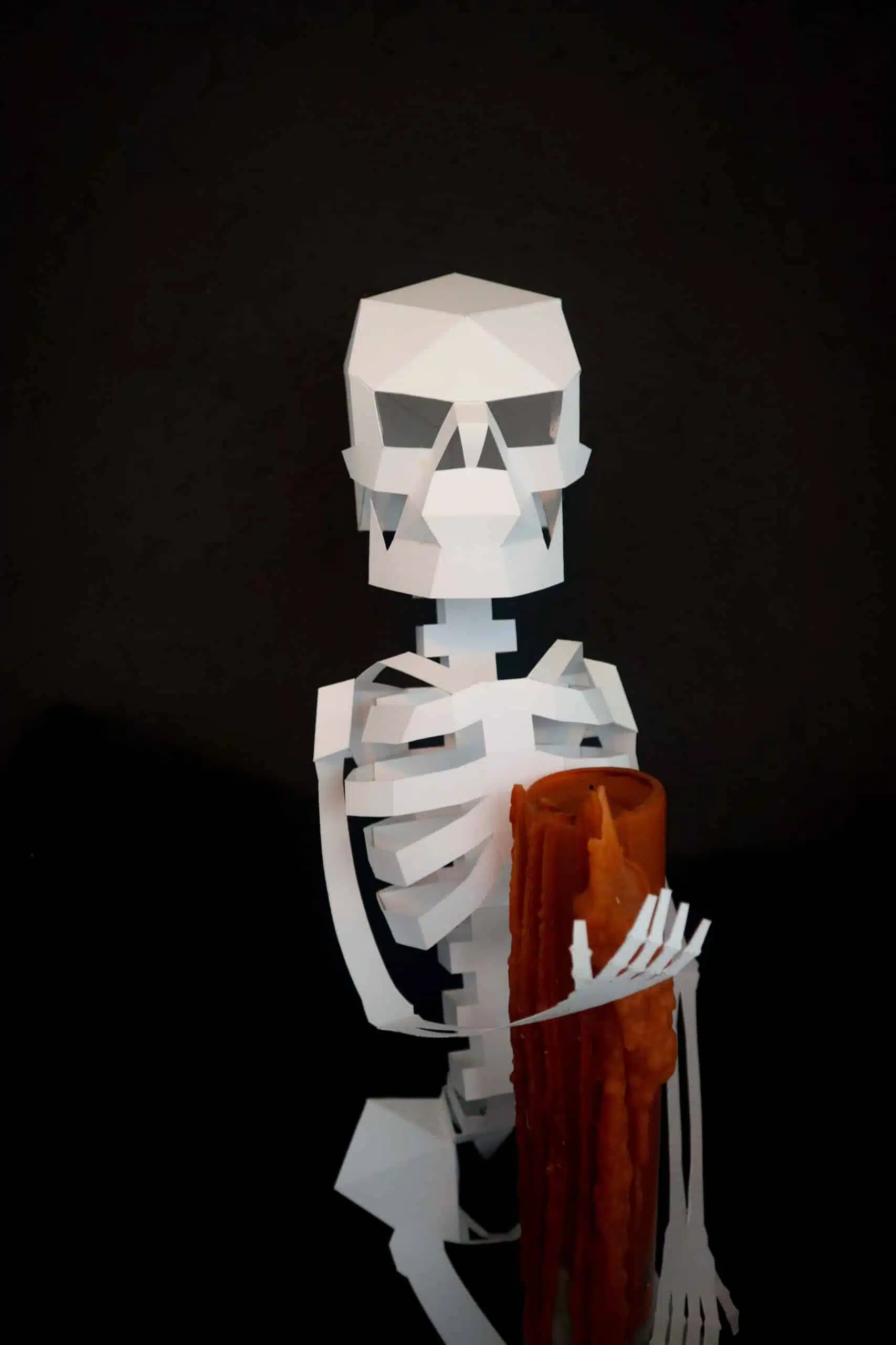 Papercraft 3D Halloween skelet, weergave 6
