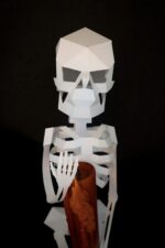 Papercraft 3D esqueleto Halloween