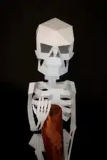 Papercraft 3D Halloween skelet, weergave 5