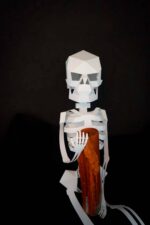Papercraft 3D esqueleto Halloween