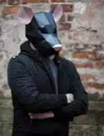 Ratmasker in papercraft 3D, weergave 8