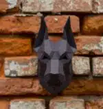 3D-papercraft hondenkoppen, weergave 15